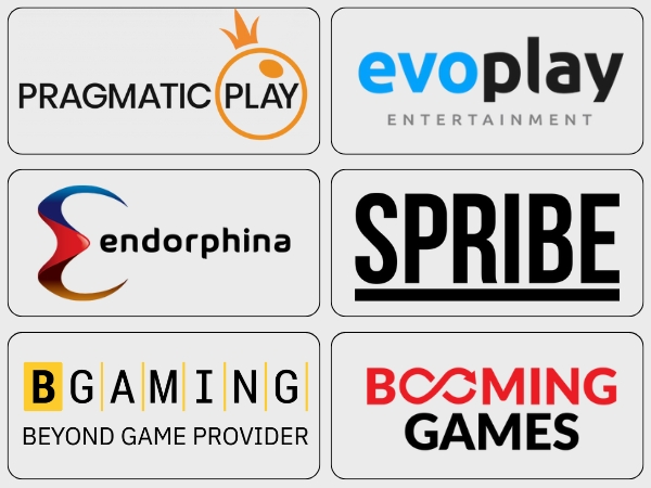 Spelaanbieders bij Bruce Bet Casino